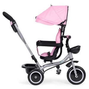 ECOTOYS 2U1 TRICIKL SA ROTIRAJUĆIM SJEDIŠTEM I SKLOPIVOM TENDOM PINK - Img 6