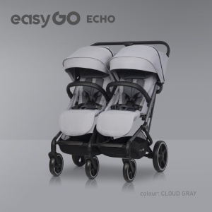 Eurocart easy go echo cloudy grey kolica za blizance - Img 1