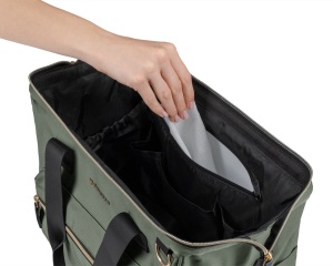 Kikka Boo torba za mame Maxi Army Green 2025 - Img 5