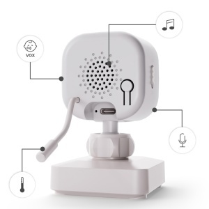 KINDERKRAFT BABY MONITOR NIGHTEYE TRAVEL WHITE - Img 4