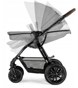 Kinderkraft MOOV dječija kolica 3 u 1 – Grey Melange - Img 7