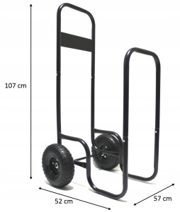 Kolica za prenos drva za kamin – nosivost 60 kg - Img 5