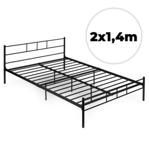Krevet sa metalnim ramom 140x200 cm sa podnicom Black Frame ModernHome - Img 2