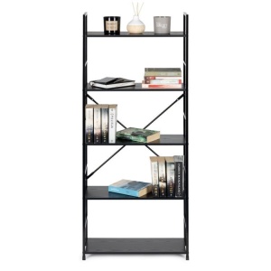 LOFT regal sa 5 polica – Black ModernHome - Img 2