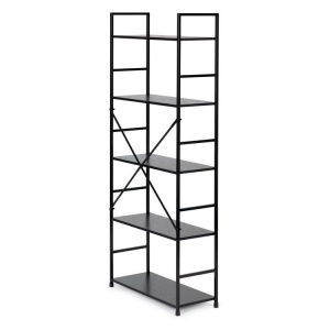 LOFT regal sa 5 polica – Black ModernHome - Img 8