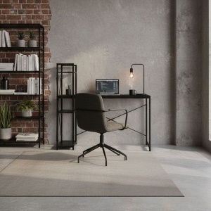 Radni sto 120x60 cm sa policama Black ModernHome - Img 2