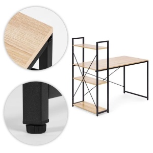 Radni sto 120x60 cm sa policama Light Style ModernHome - Img 7