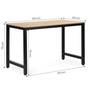 Radni sto za računar 120 × 60 cm – Light Oak ModernHome - Img 9