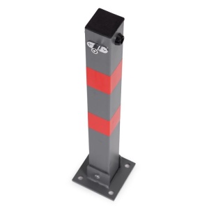 Sklopiva Parking barijera STUB sivi 60 cm with Key and Reflective Stripes - Img 8