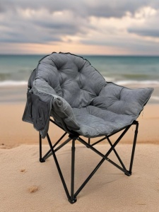 SKLOPIVA STOLICA ZA KAMPOVANJE RELAX GRAY BOLZZ - Img 3