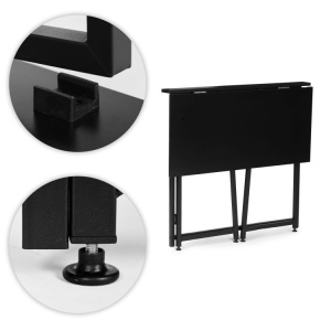 Sklopivi sto za kompjuter 80x45 cm laptop Table black ModernHome - Img 10