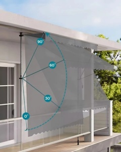 Tenda za terasu i balkon sa podešavanjem visine 3x1.2m Gray Multigarden - Img 6