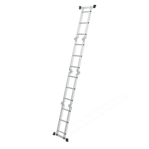 Aluminijumske višenamjenske merdevine 4x3, sa šarkama, sklopive, nosivost 150 kg, ModernHome - Img 7