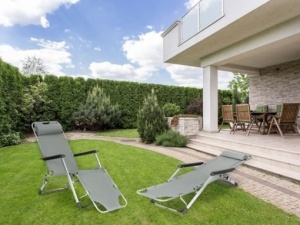 Baštenska ležaljka za plažu 2u1, siva, MultiGarden - Img 7