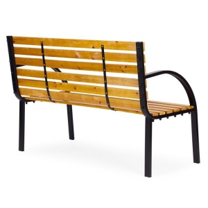 Drvena baštenska klupa sa naslonom 122×57 cm - MultiGarden - Img 7