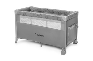 Kidnort Naste prenosivi krevetac light grey mélange - Img 10