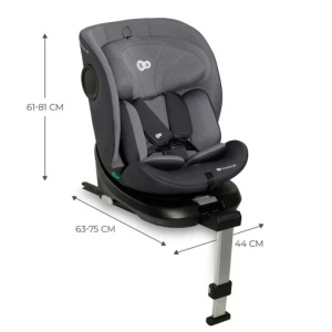KINDERKRAFT AUTOSJEDIŠTE I-360 i size 40-150cm GREY - Img 6