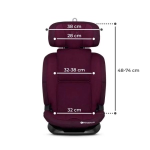 KINDERKRAFT AUTOSJEDISTE ONETO3 76-150CM CHERRY PEARL - Img 7