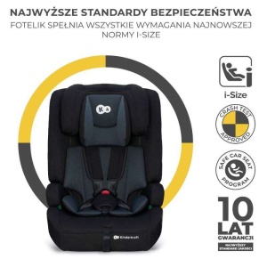 KINDERKRAFT AUTOSJEDISTE SAFETY FIX2 I-SIZE 76-150CM BLACK - Img 2