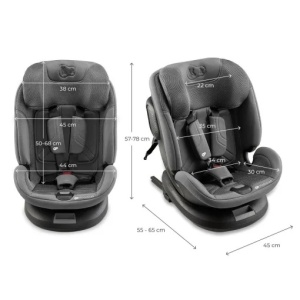 KINDERKRAFT AUTOSJEDIŠTE XPEDITION3 I-SIZE 40-150CM GREY - Img 2