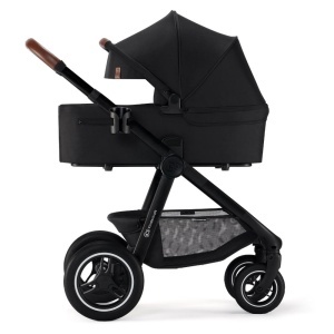 KINDERKRAFT EVERYDAY KOLICA ZA BEBE SET 2U1 BLACK - Img 4