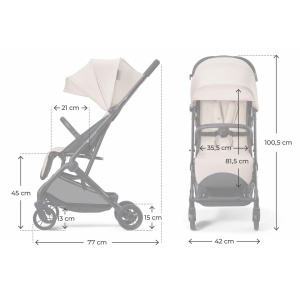 KINDERKRAFT KOLICA INDY 3 BEIGE - Img 10