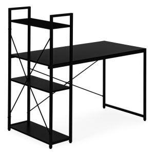 Radni sto 120x60 cm sa policama Black ModernHome - Img 8