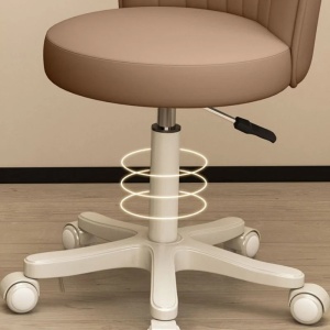ROTIRAJUĆA STOLICA SA NASLONOM, PODESIVA, ZA SALON - ORDINACIJU MODERNO 10 - Img 2