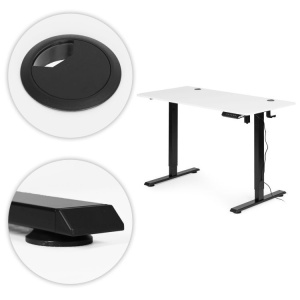 Samostojeci Electric sto 120x60 cm podesavanje visine 72–117 cm White ModernHome - Img 10