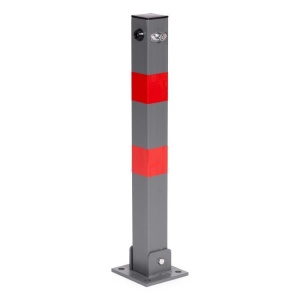 Sklopiva Parking barijera STUB sivi 60 cm with Key and Reflective Stripes - Img 4