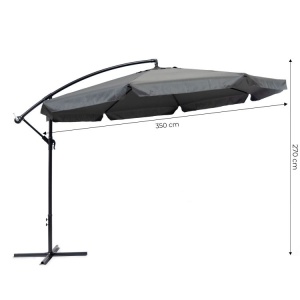 VELIKI 3,5M SUNCOBRAN DARK GREY - Img 6