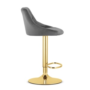Barska stolica Kast grey / gold baza - Img 4