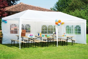 Baštenski šator, 3x6 m, 6 stranica, white, MultiGarden - Img 2