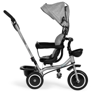 ECOTOYS 2U1 TRICIKL SA ROTIRAJUĆIM SJEDIŠTEM I SKLOPIVOM TENDOM GREY - Img 8