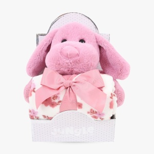 Jungle ćebe i igračka roze pas WL-5337RZ/25-PD