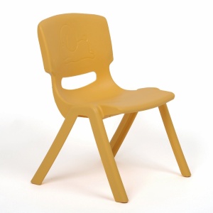 Jungle dečija plastična stolica grey - Yellow