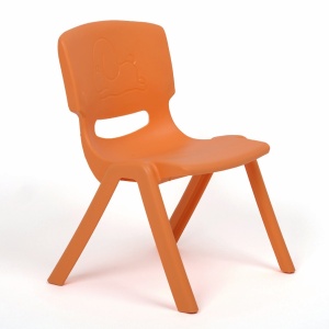Jungle dečija plastična stolica orange