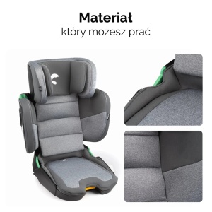 Kidnort Mane auto sjedište i-size 100-150cm grey - Img 6