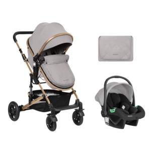 Kikka boo kolica za bebe 3u1 AMAIA Light Grey 2024 - Img 1