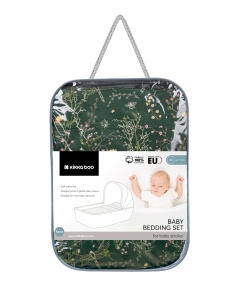 Kikka Boo posteljina za korpu 6pcs Secret Garden Green - Img 2
