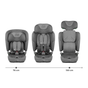 KINDERKRAFT AUTOSJEDIŠTE FIX2GO I-SIZE 76-150CM GREY - Img 3