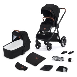 KINDERKRAFT EVERYDAY KOLICA ZA BEBE SET 2U1 BLACK - Img 2