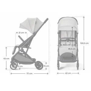 KINDERKRAFT KOLICA INDY 3 URBAN GREY - Img 7
