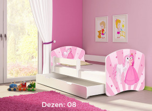 KREVET ZA DJECU WHITE SA FIOKOM 180x80cm ACMA 2 - 08