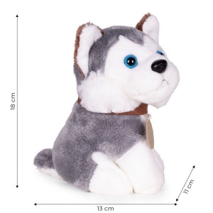 Plišana igračka za djecu, štene Husky, torba + četka za njegu - Img 10