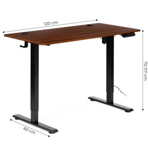 Samostojeci Electric sto 120x60 cm podesavanje visine 72–117 cm Dark Oak ModernHome - Img 10