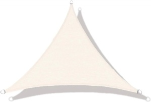 Trostrano suncobran jedro 3×3×3 m, vodootporno, bež - MultiGarden - Img 3