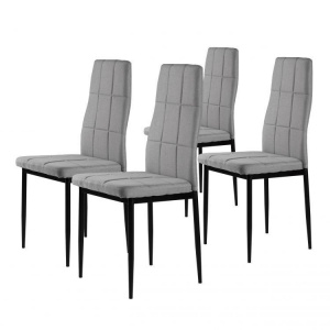 TRPEZARIJSKE STOLICE SET 4 KOM TAMI - LIGHT GRAY - Img 1