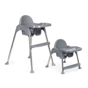 HRANILICA ZA BEBE 2U1 SA POSTOLJEM I POJASEVIMA GRAY ECOTOYS