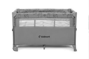 Kidnort Naste prenosivi krevetac light grey mélange - Img 5